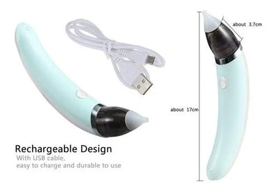 Aspirador Limpiador Nasal Para Bebés Eléctrico De Nariz Niño Verde Claro