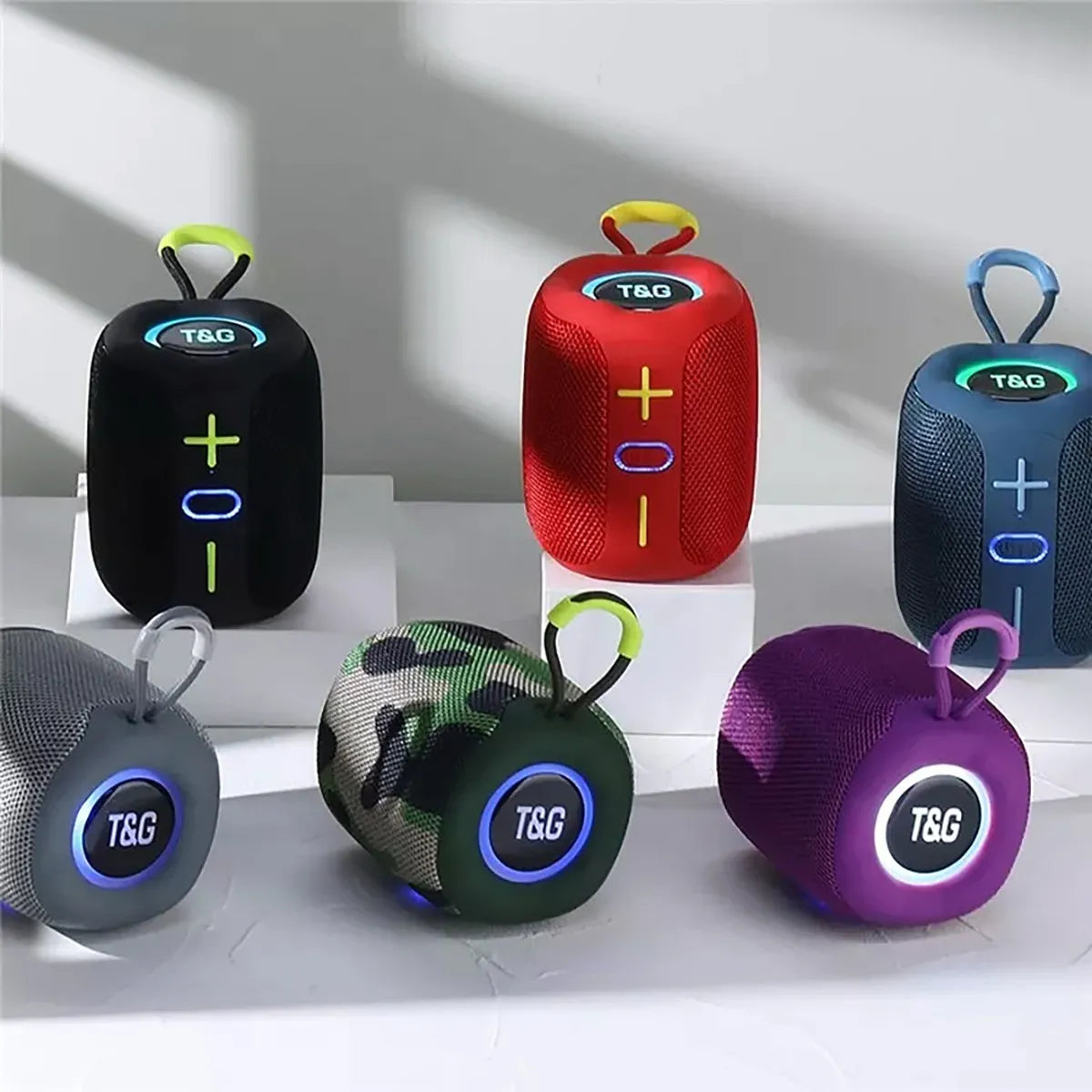 Parlante Portátil Bluetooth Inalámbrico Tws Negro Con Ipx5
