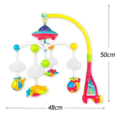 Movil Musical Cuna Para Bebe Proyector Y Control Remoto