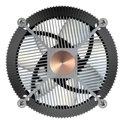 Enfriador De Aire Cooler Master I70c Lga1700 Argb Intel De Bajo Perfil Para Cpu, Aletas De Aluminio Negro Anodizado, Base De Inserción De Cobre, Soporte De Cpu Tdp De 95 W, Ventilador Argb De 3 Pines