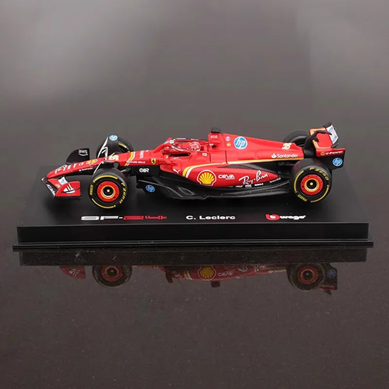 Burago 2024 F1 Ferrari Sf24 #16 Charles Leclerc Fórmula 1:43 Color Rojo