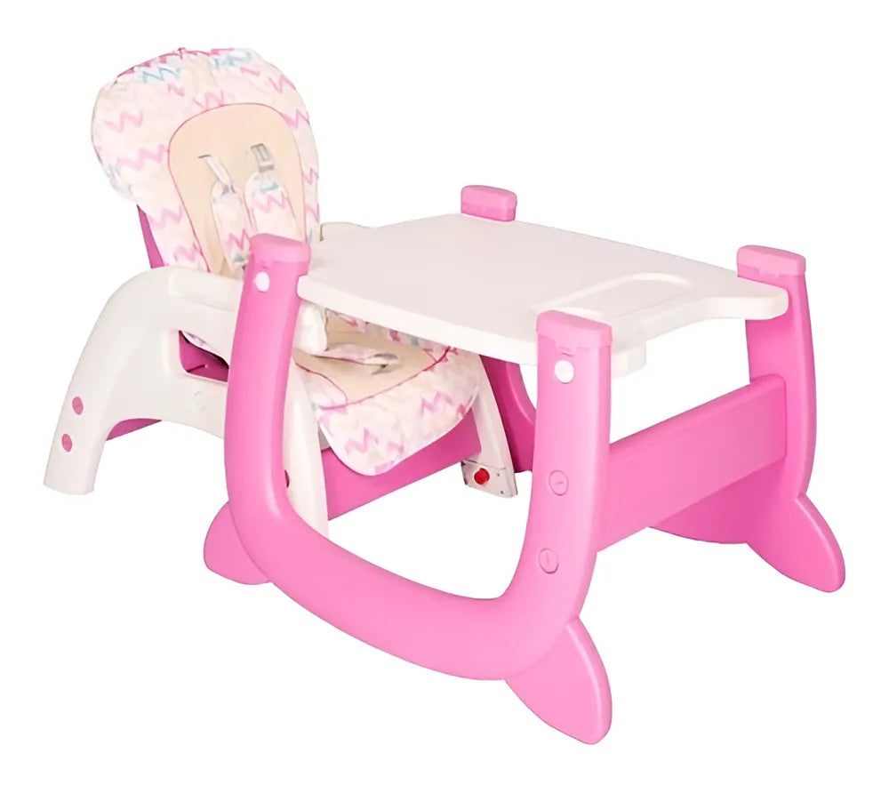 Silla Comedor 2 En 1 Ebaby 625 Color Pink Forest