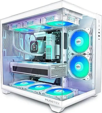Carcasa De Torre Pc Atx 5 Ventiladores Pwm Argb Color
