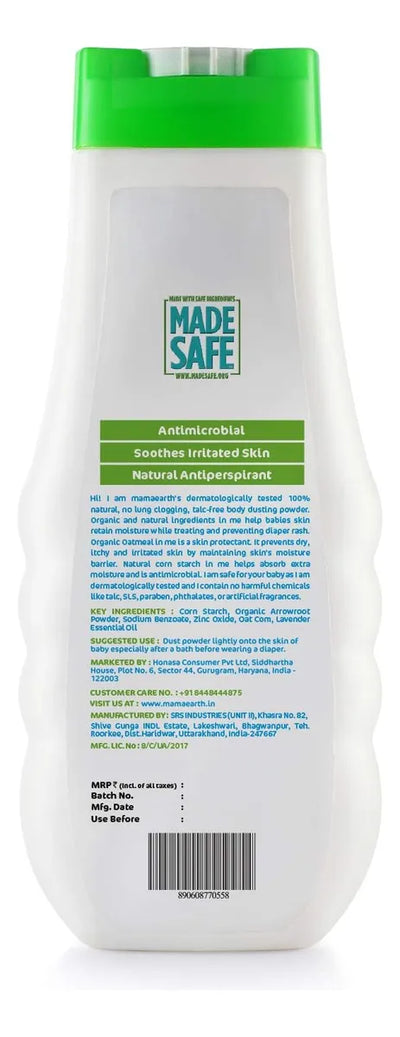 Mamaearth Polvo Para Bebes, 5.29 Oz (150 G), Para Bebes, Nin