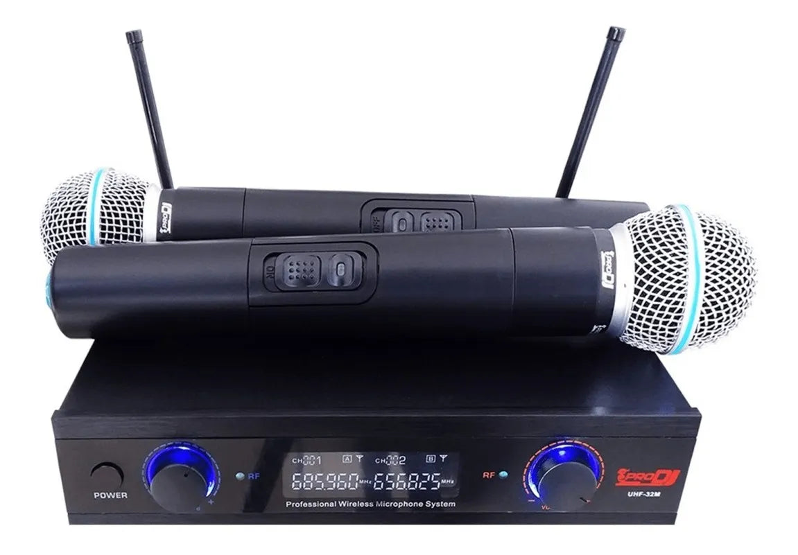 Micrófonos Pro DJ UHF32M vocal CardioideS
