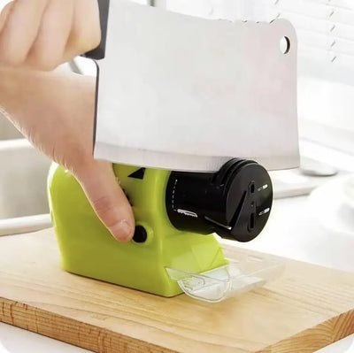 Afilador De Cuchillos Tijeras Destornilladores Electrico - Verde