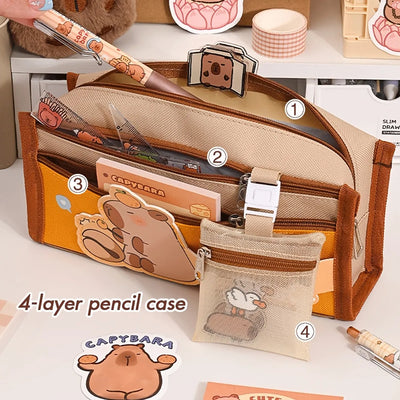 Kit Escolar Oficina Chigüiro Papelería Capibara Regalo Cumpl