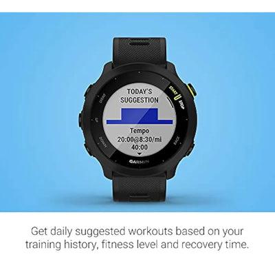 Garmin Forerunner 55 Gps Running Smartwatch, Negro
