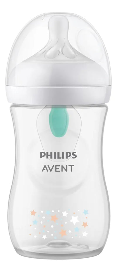 Tetero Con Diseño Natural Biberon 9 Onzas Airfree Avent Blanco Osos