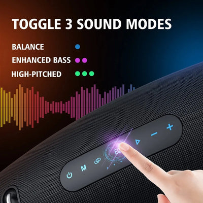 Parlante Bluetooth Zealot S67 De 75w Color Negro