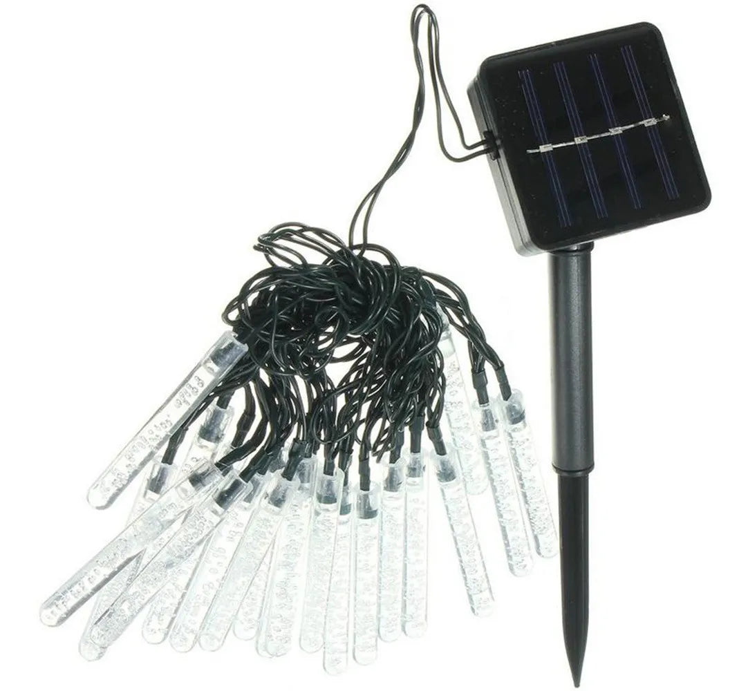 Extensión 20 Tubos Con Luces Navideñas Led Solar Codream