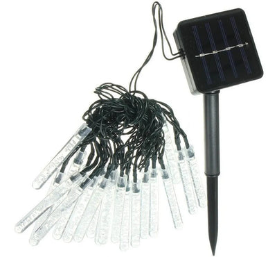 Extensión 20 Tubos Con Luces Navideñas Led Solar Codream
