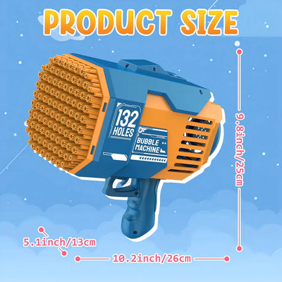 Pistola De Burbujas Electrica De 132 Agujeros Recargable Color Según disponibilidad