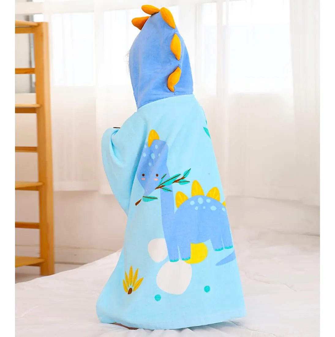 Gneliwm Toalla De Bao Con Capucha Para Nios, Poncho De Algod