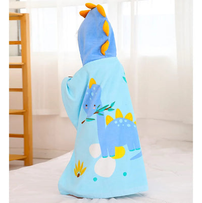 Gneliwm Toalla De Bao Con Capucha Para Nios, Poncho De Algod