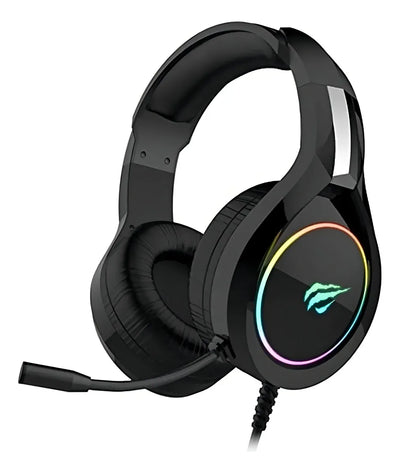 Auriculares gamer Havit Gamer H2232D H2232D negro con luz LED
