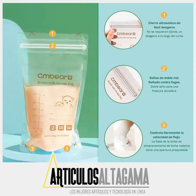 Bolsa Para Almacenamiento De Leche Materna 30 Unidades 220ml
