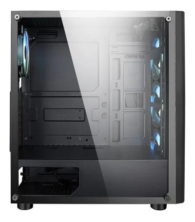 Caja Chasis Atx Gamer Iceberg Crystal G9 V3 4 Fan Argb 12cm Negro