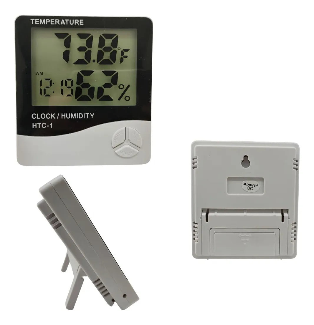 Termohigrometro Digital Higrometro, Humedad, Reloj, Alarma