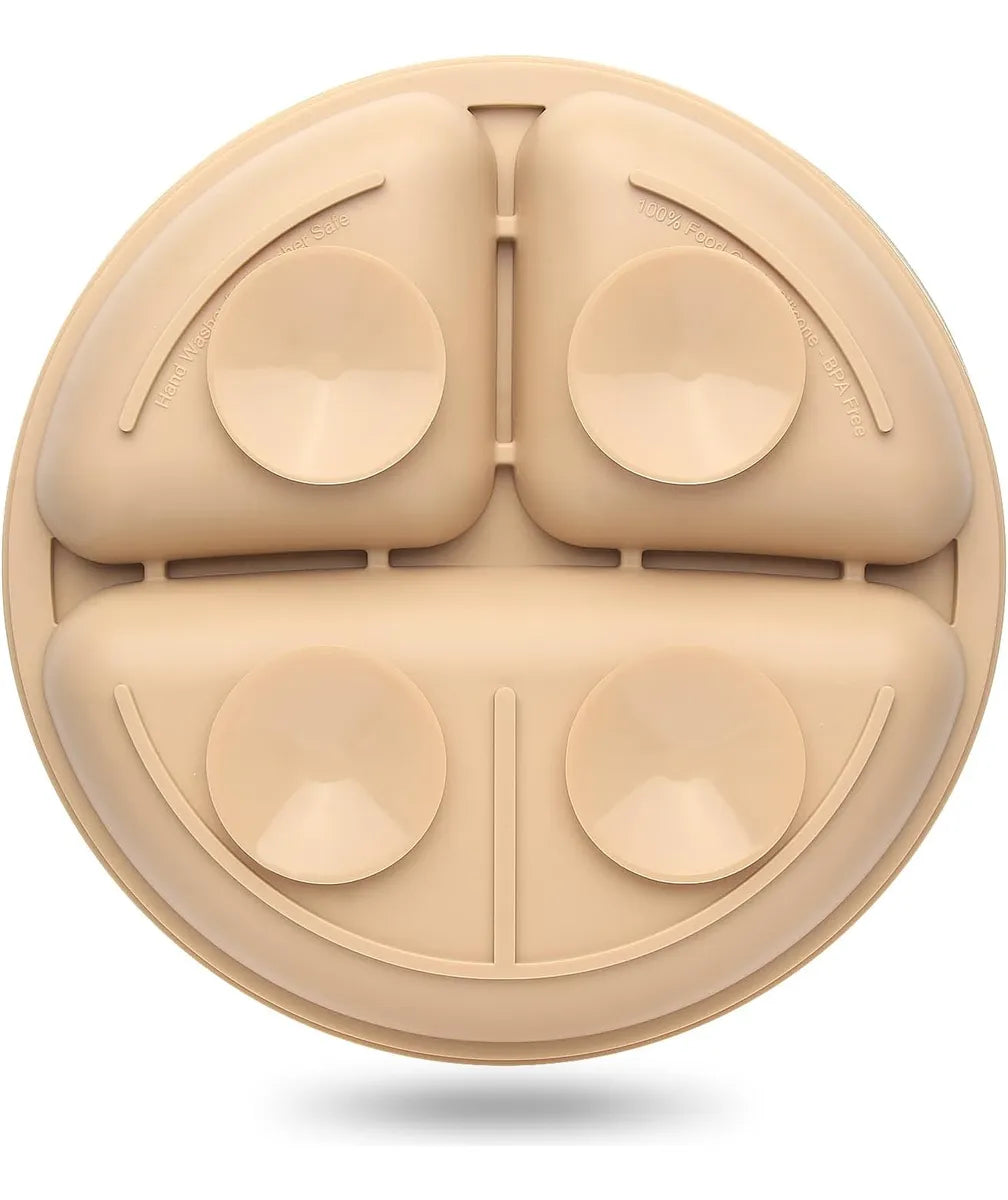 Platos Antideslizantes De Silicona Para Bebés - 3 Unidades