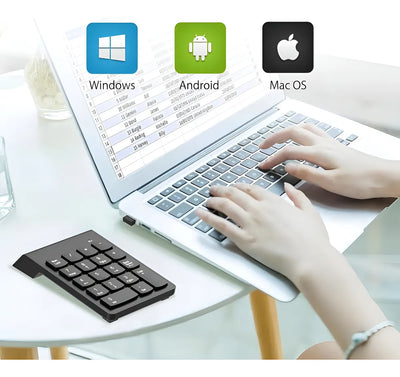 Mini Teclado Numérico Inalámbrico 19 Teclas Usb Mac Y Pc