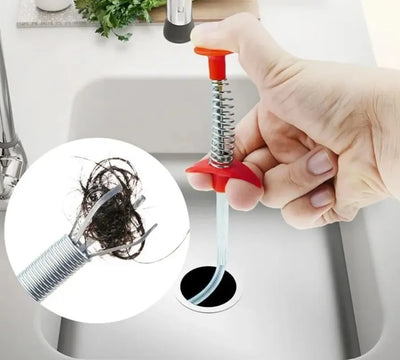 Sonda Destapa Cañería Desagüe Flexible Con Garra