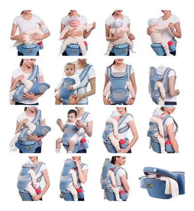 Cargador Canguro Para Bebe Niño Y Niña Jonebel Color Azul Oscuro Algodón Talla M