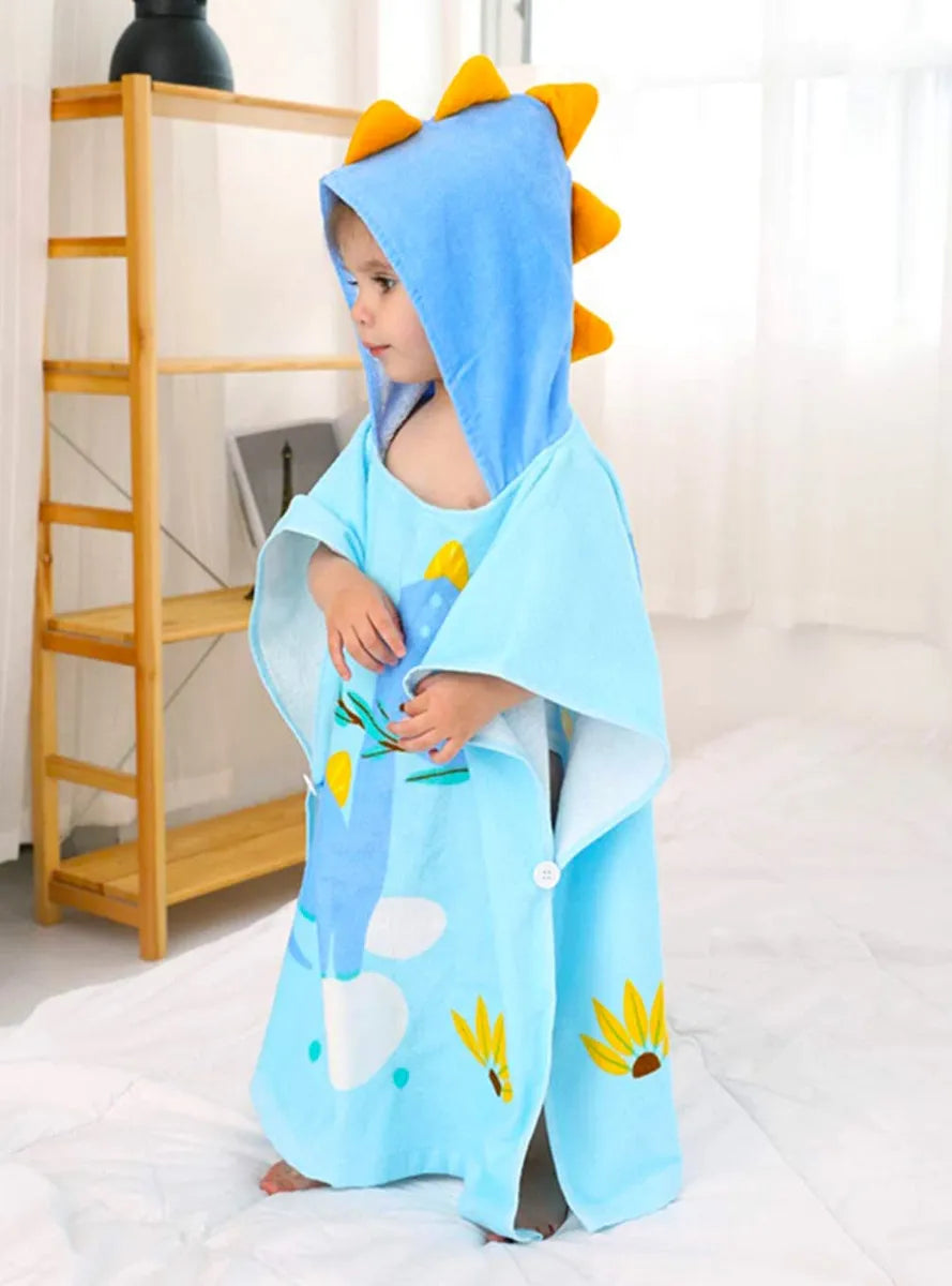 Gneliwm Toalla De Bao Con Capucha Para Nios, Poncho De Algod