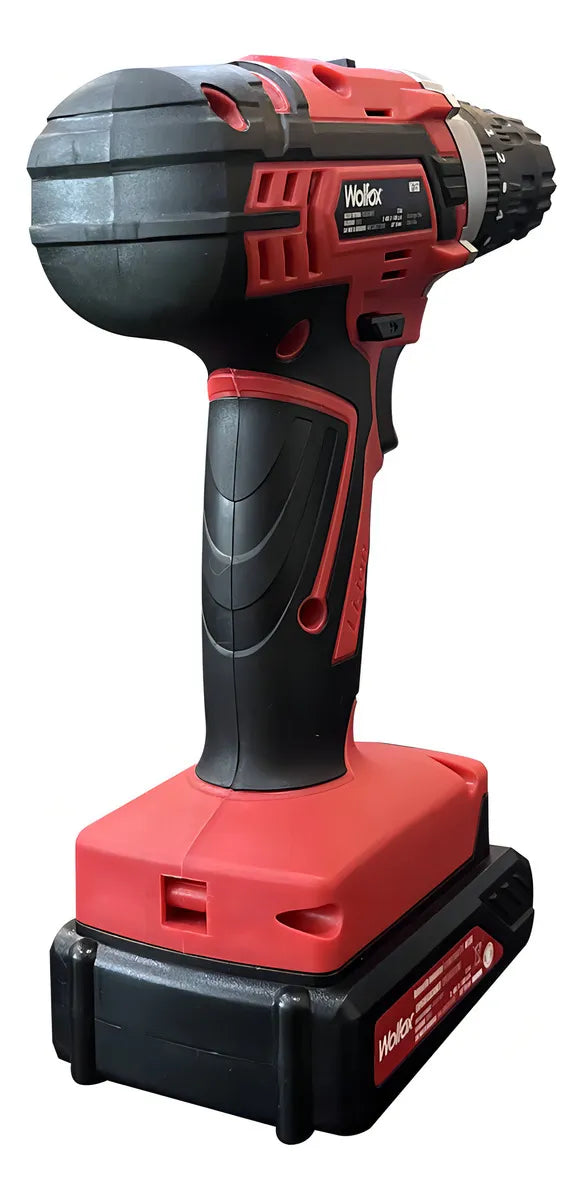 Taladro Percutor Inalámbrico 3/8'' 12v 1300rpm Wolfox Wf1356 Color Rojo Frecuencia 60Hz