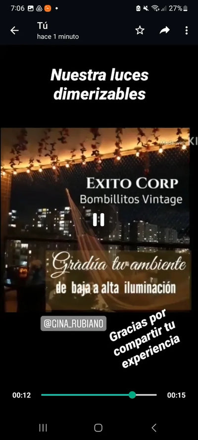 Extension Guirnalda De Luces Y Bombillos Vintage Exteriores