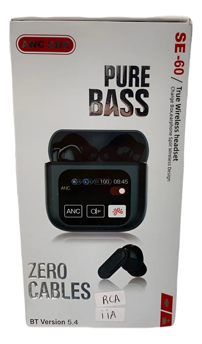Audífonos Inalámbricos Pure Bass Se-60 Negro