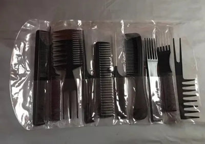 Kit Juego Set Peinillas Peluqueria 10 Unidades