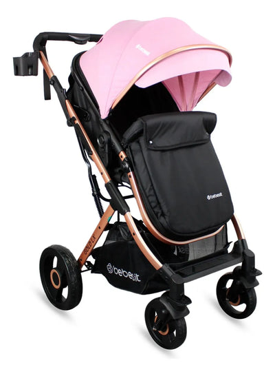 Coche Bebé Moises Travel System Gold Lx Bebesit Color Rosa claro