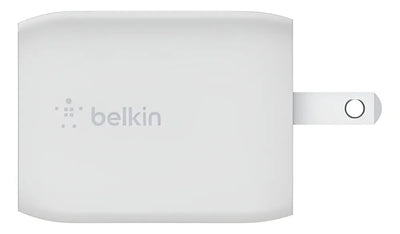 Cargador Pared Dual Belkin Usbc 65w Color Blanco