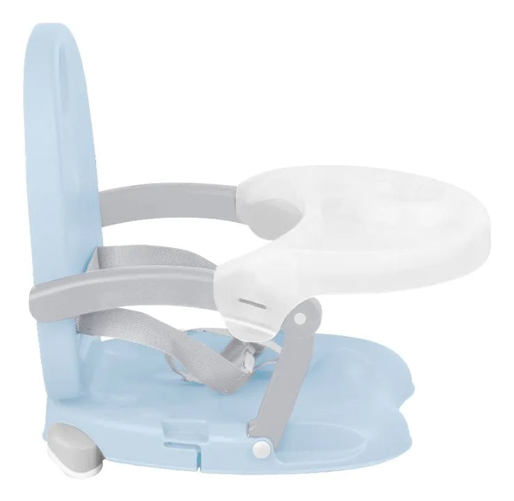 Silla Comer Bebes Azul Tipo Booster 4 Posiciones Altura Peanuts