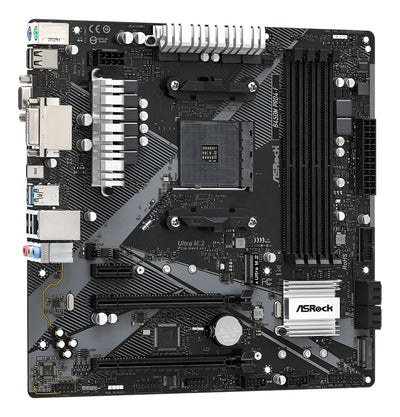 Motherboard Asrock B450m Pro4-f Socket Am4 M.2 Ddr4 Mother Color Negro