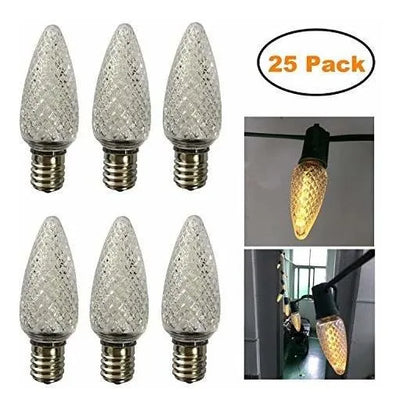 Bombillas Led C9 Para Luces Navideñas, 25 Unidades.