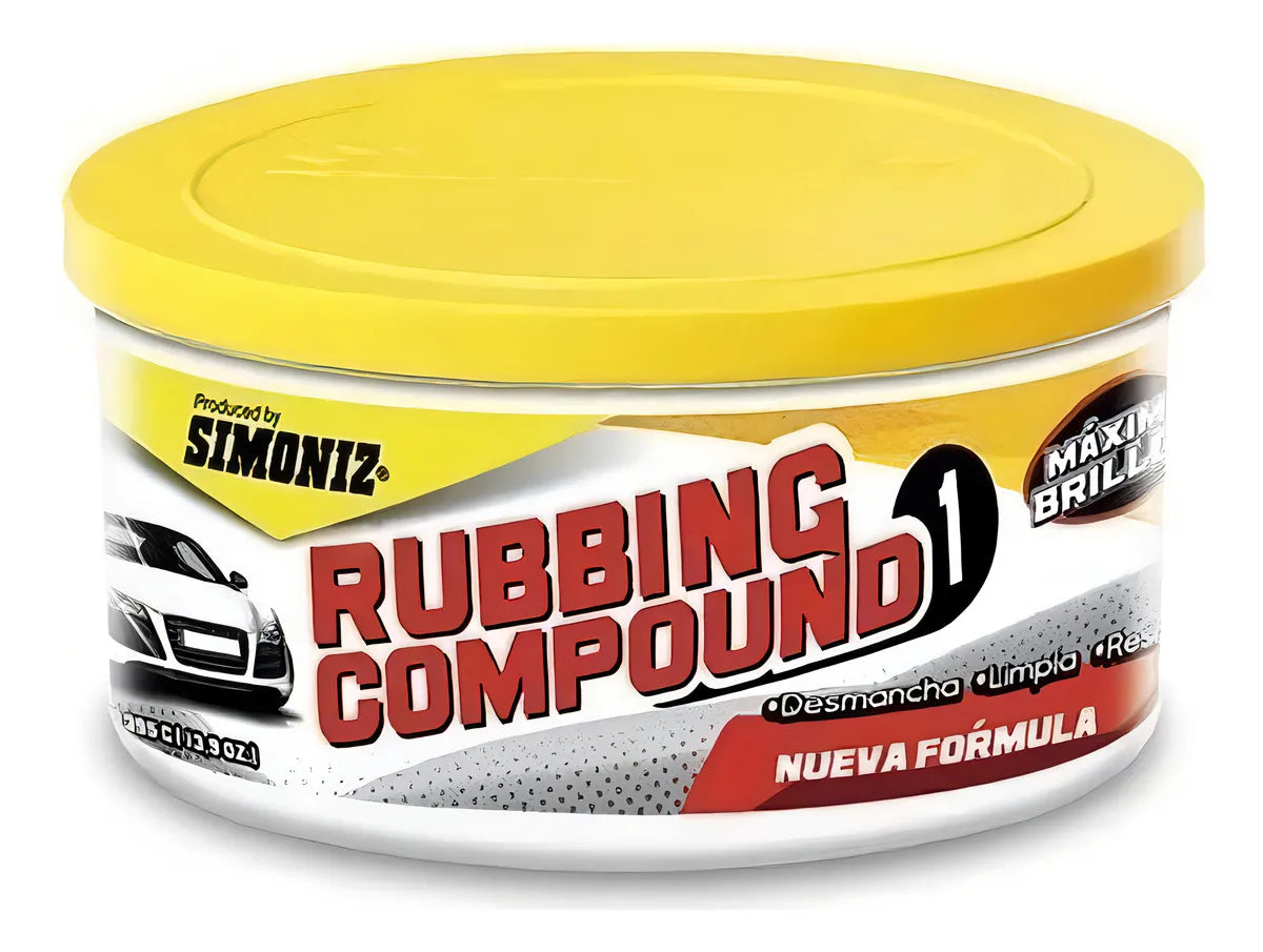 Cera En Pasta En Pote Simoniz Rubbing 395 Color Blanco Satinado Neutro De 14ml 395g