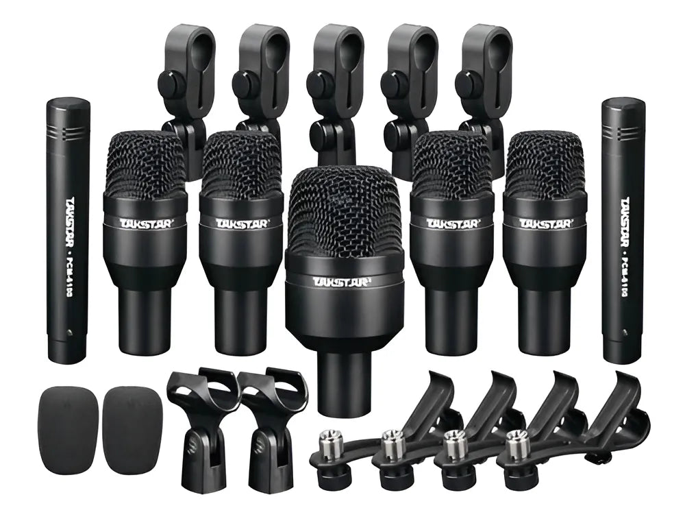 Kit de micrófono con batería Takstar Dmsd7 con funda superior, color negro
