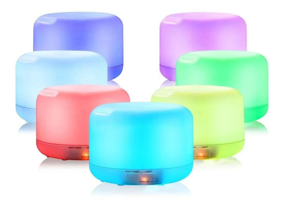 Humidificador Ultrasónico Atomizador Difusor Aroma Led300ml Blanco
