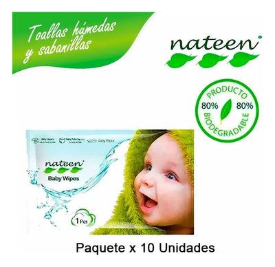 Pañal Nateen Baby Soft Line Et. 3 Paq X 22 Unds + Toallitas Pequeño (p)