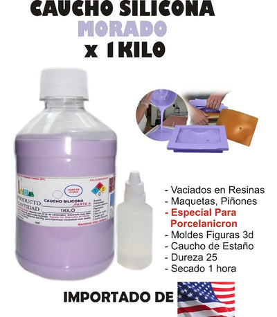 Caucho Silicona Mold 25 Estaño Liquido Moldes 1kiloescultura