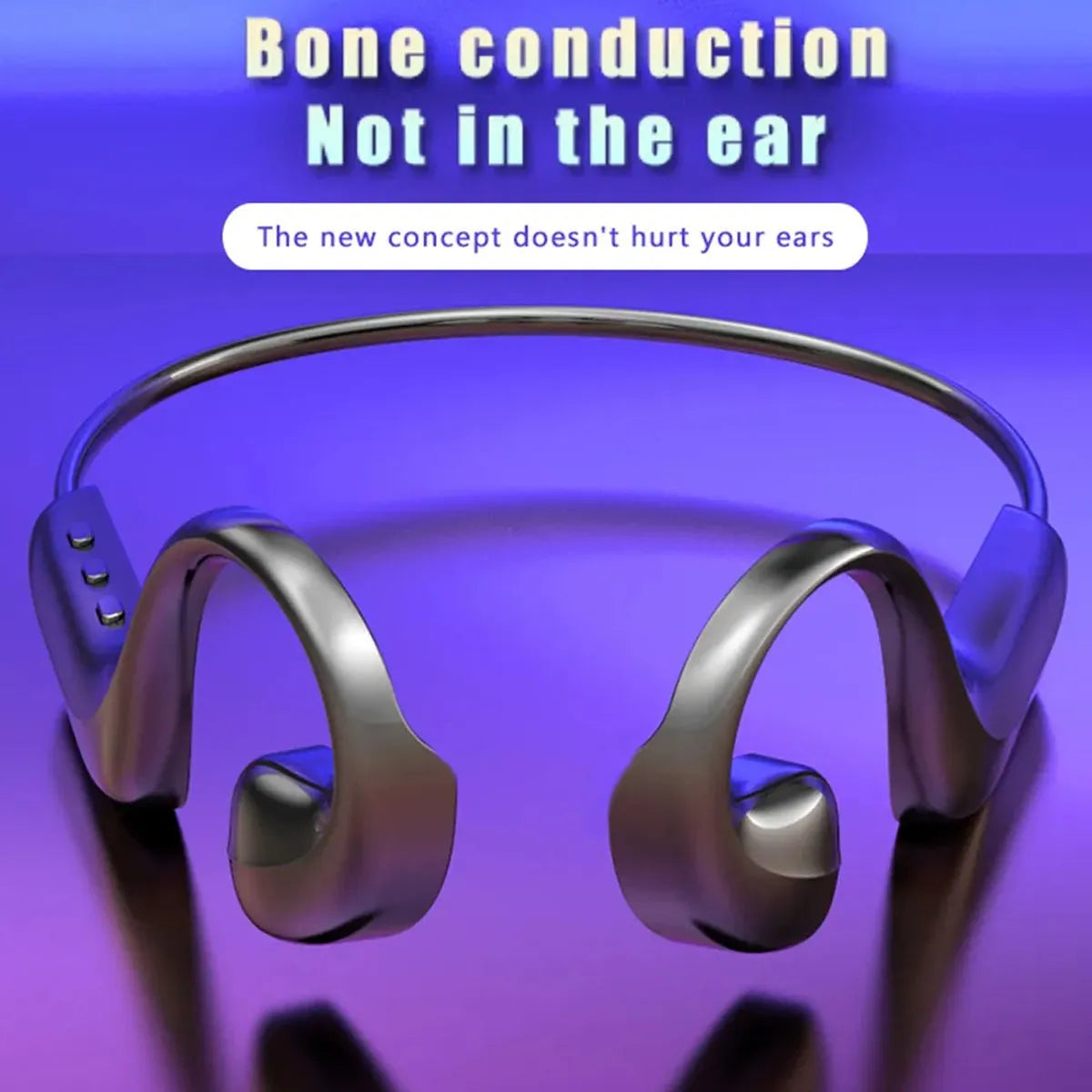 Auriculares Banda Deportiva Inalámbricos Conducción Ósea Negro
