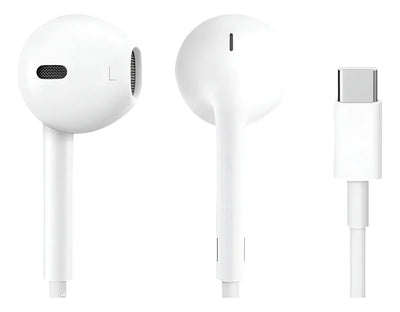 Manos Libres Audifonos Para Iphone 15 Todos Conexión Tipo C Blanco