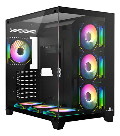 Chasis Gabinete Gamer Iceberg Crystal Cube Xl Negro X7