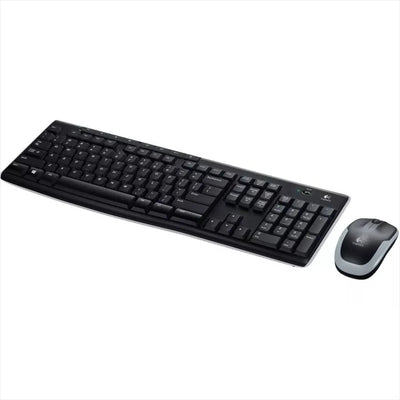 Combo Inalámbrico Logitech Mk270 + Pad Mouse Small (25x21cm) Mouse Negro Teclado Negro