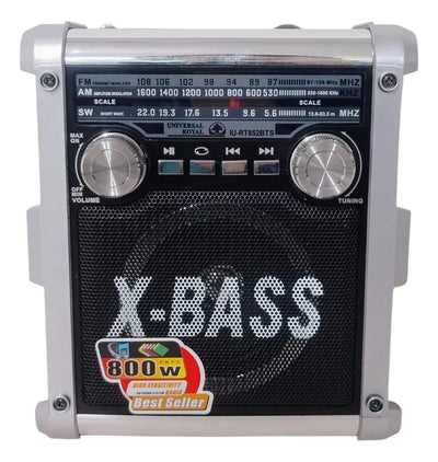 Radio Parlante Solar Retro Bluetooth Linterna Luz Emergencia