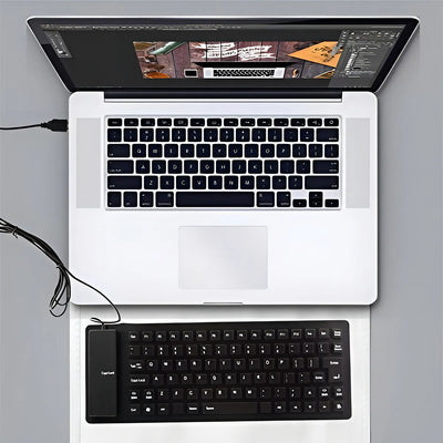 Teclado Silicona Plegable, Con Cable Usb, 85 Teclas, Teclado