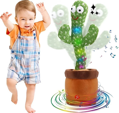 Peluche Dancing Cactus Verde Luz Sonidos Canta Baila Repetidor USB