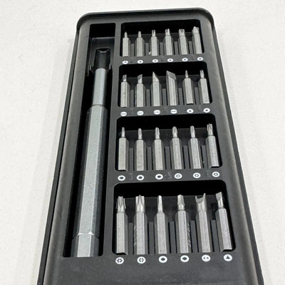 Destornillador Eléctrico Recargable Para Celular Cámara Pc Gris Oscuro